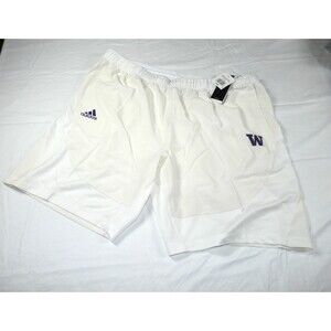 UW Washington Huskies Team Issue Adidas PRIMEGREEN White Men's 3XL Shorts NWT